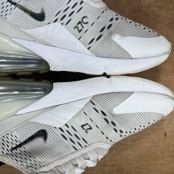 Nike Air Max 270 Women's Size 7.5 AH6789-100 White Black Running Athletic Shoes - Picture 9 of 12